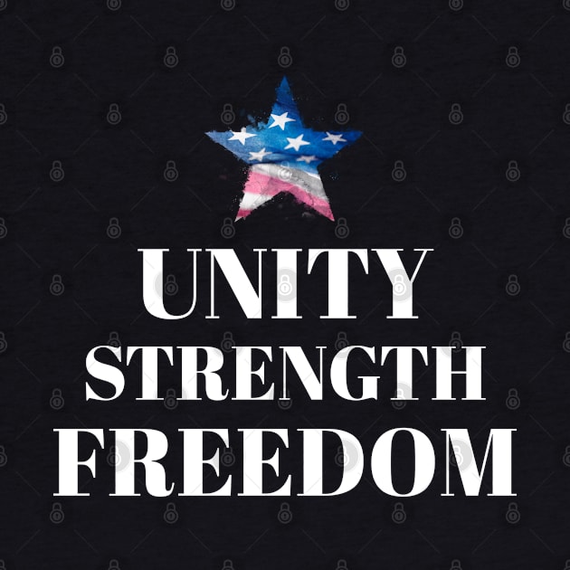 UNITY, STRENGTH, FREEDOM> hoodies, mugs, masks, stickers, by BostonBulldog